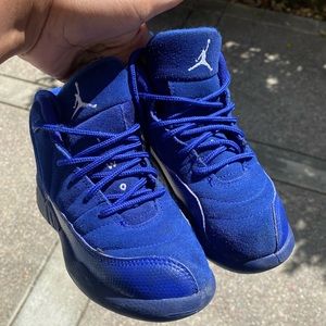 Preschool Jordan blue suede 12